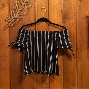 Off Shoulder Crop Top